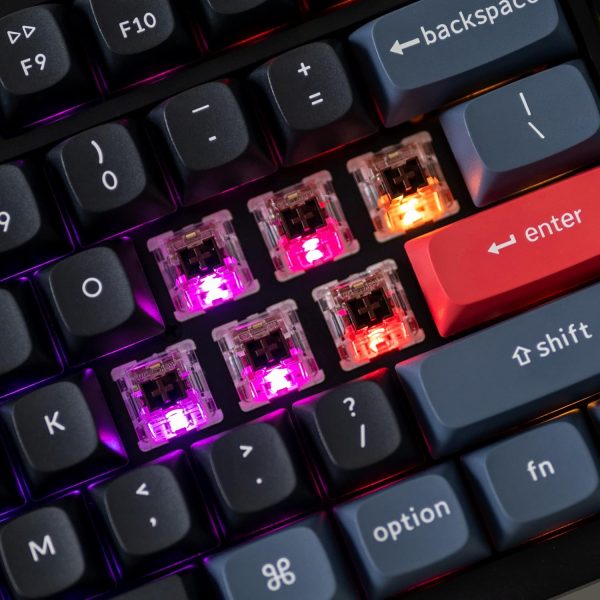 Keychron V6 Wired Custom Mechanical Keyboard Knob Version, Full-size QMK/VIA Programmable Macro with Hot-swappable Keychron K Pro Brown Switch Compatible with Mac Windows Linux Black (Non-Transparent) - Image 6