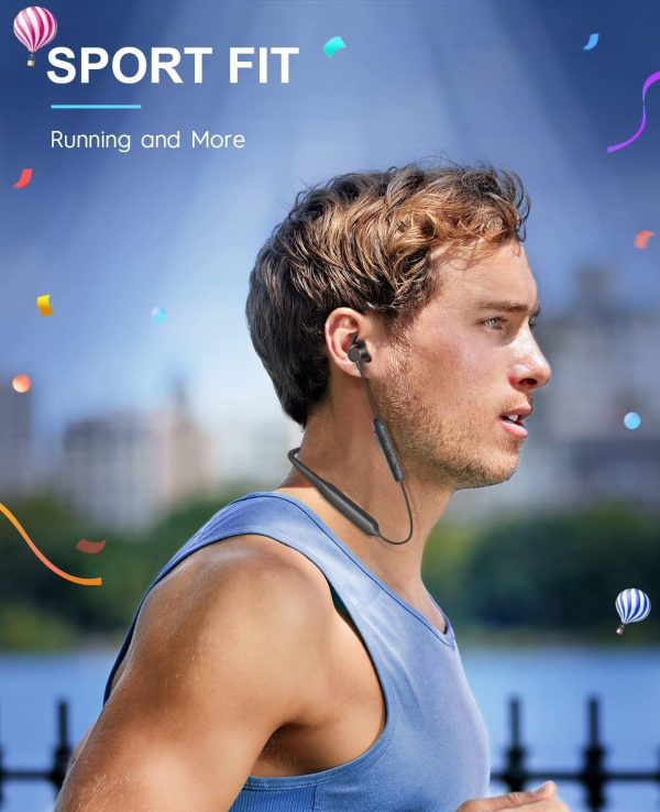 Tecno B1 Bluetooth Headphones, Bluetooth Earbuds Wireless with 60Hrs Playtime, Wireless Bluetooth Headphones for Sports, Sweatproof & IPX5 Waterproof Wireless Headphones（Black） - Image 7